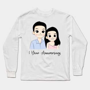 1 year anniversary Long Sleeve T-Shirt